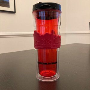 ♥3 for $15♥ International Spy Museum Double Wall Tumbler Plastic Red and Black